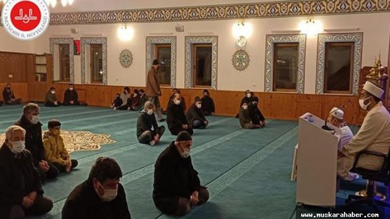 Regaib Kandili Nevşehir’de dualarla idrak edildi