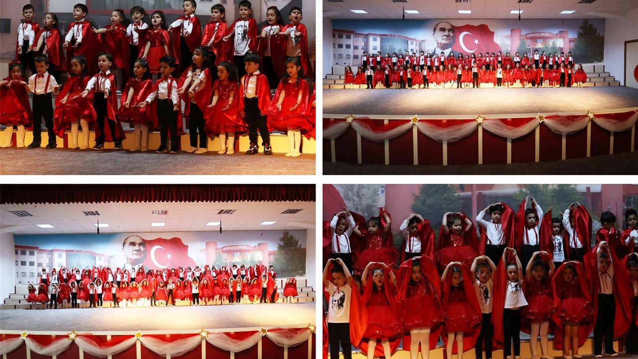 Altınyıldızlı minikler 23 Nisan Ulusal Egemenlik ve Çocuk Bayramı'nı kutladı