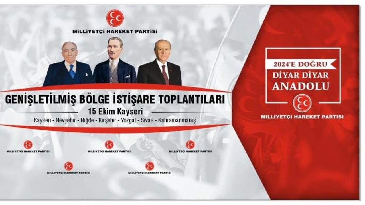 MHP Nevşehir teşkilatı Genişletilmiş Bölge İstişare Toplantısı’na katılacak