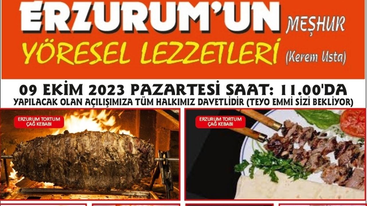 Erzurum’un en meşhur lezzetleri artık Nevşehir’de