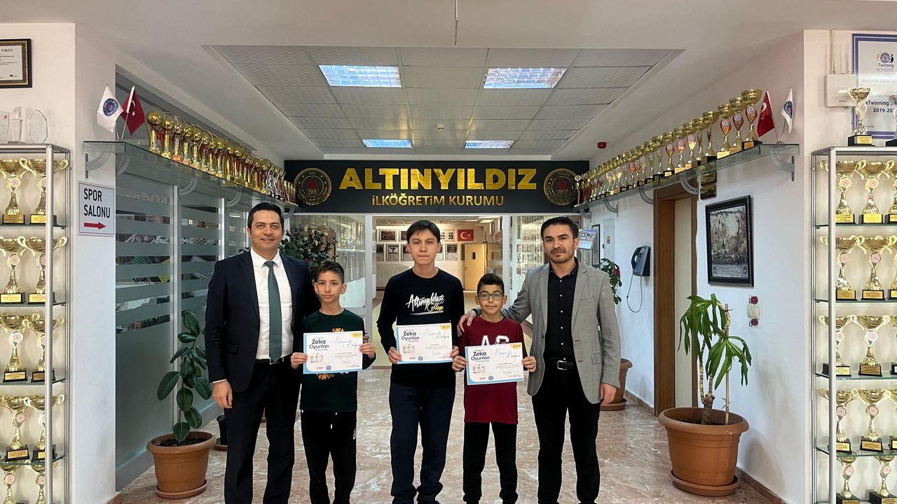 Altınyıldızlılardan Türkiye 28.zeka oyunları yarışmasında gururlandıran başarı