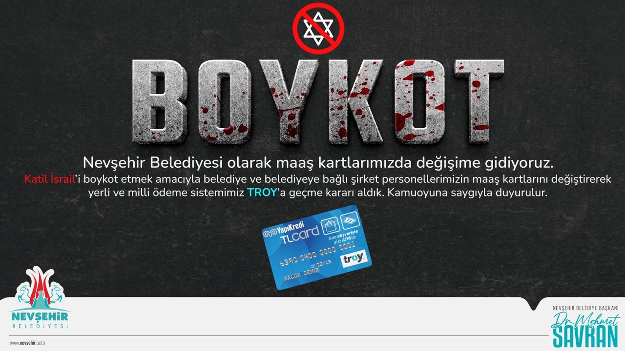 Nevşehir Belediyesi maaş ödemelerini TROY kartla yapacak