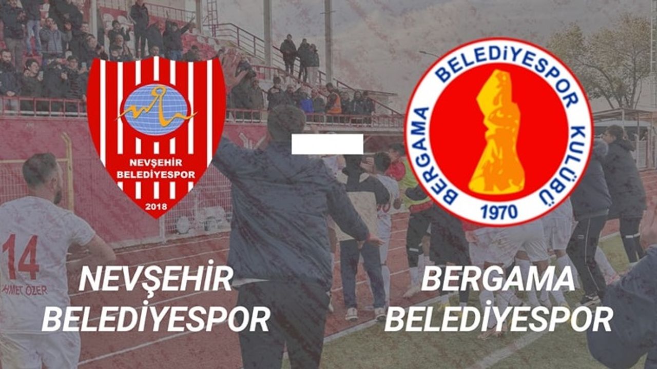 Nevşehir Belediyespor bugün Bergama ile karşılaşacak