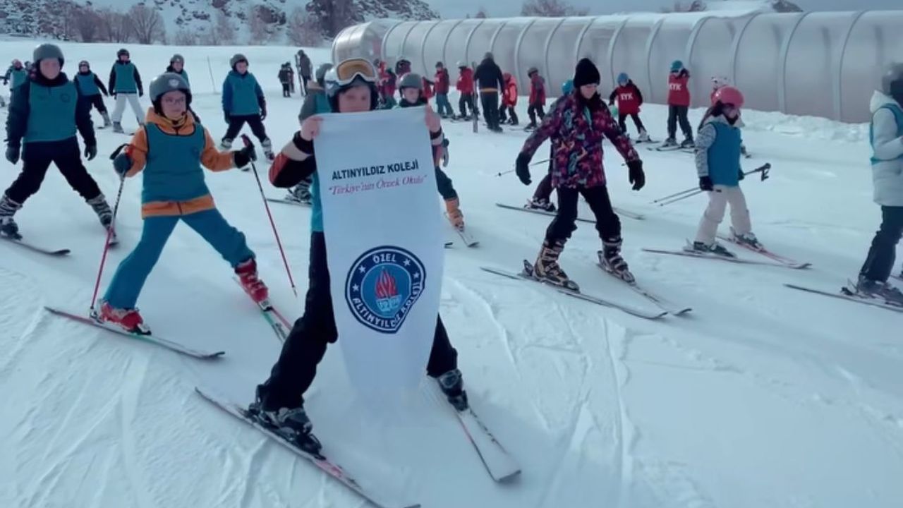 Altınyıldızlı öğrenciler kayak kamp programını tamamladı