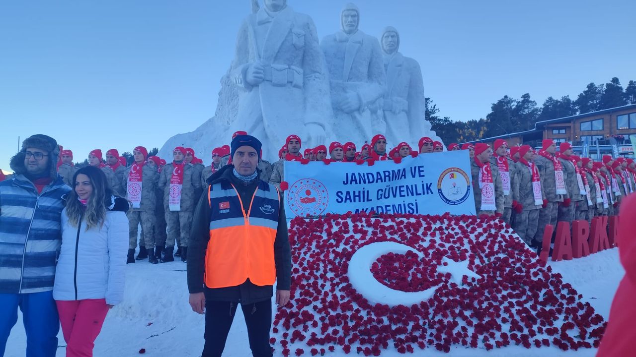 AFAD gönüllüsü Sarıkamış’ta Nevşehir’i temsi etti