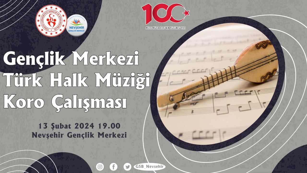 Yetişkinlere özel Türk Halk Müziği Koro çalışması