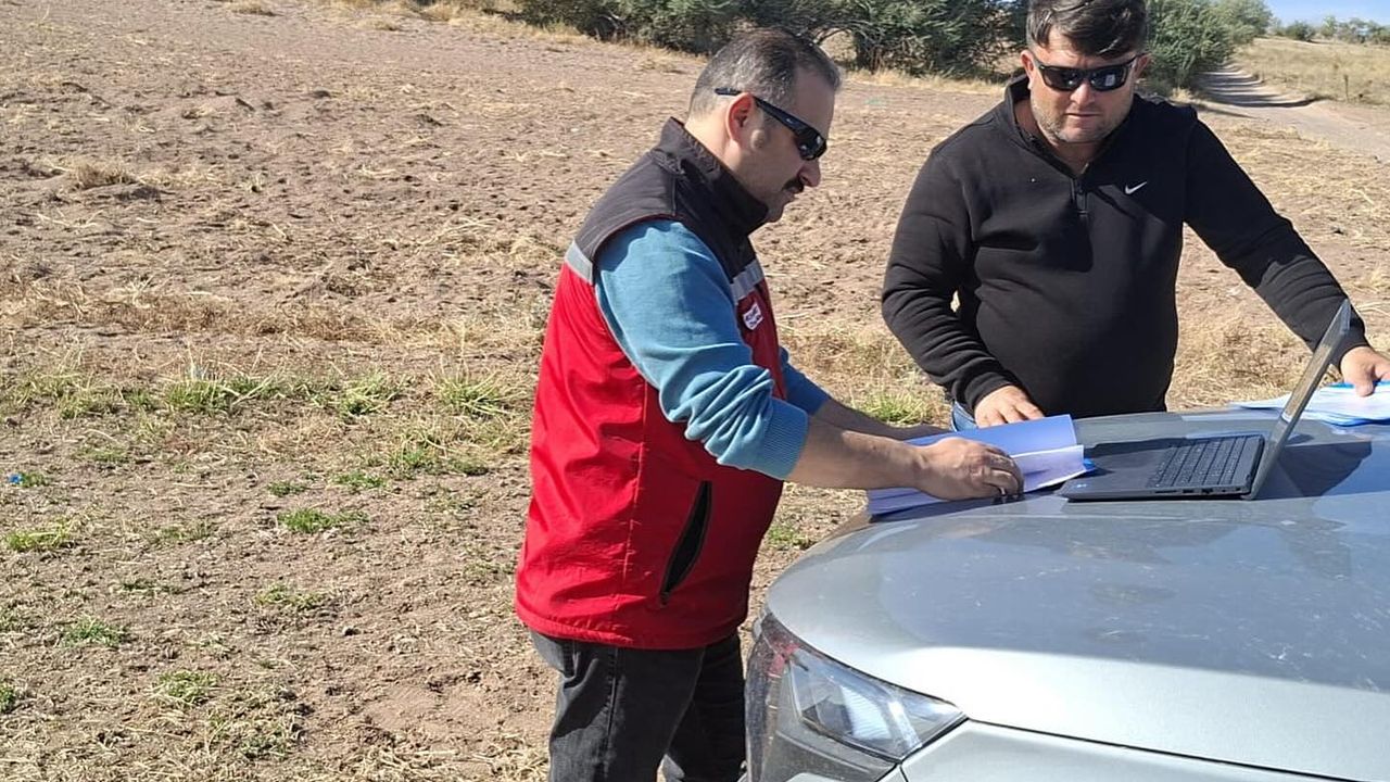 Nevşehir’de tarım arazilerinin tespiti devam ediyor