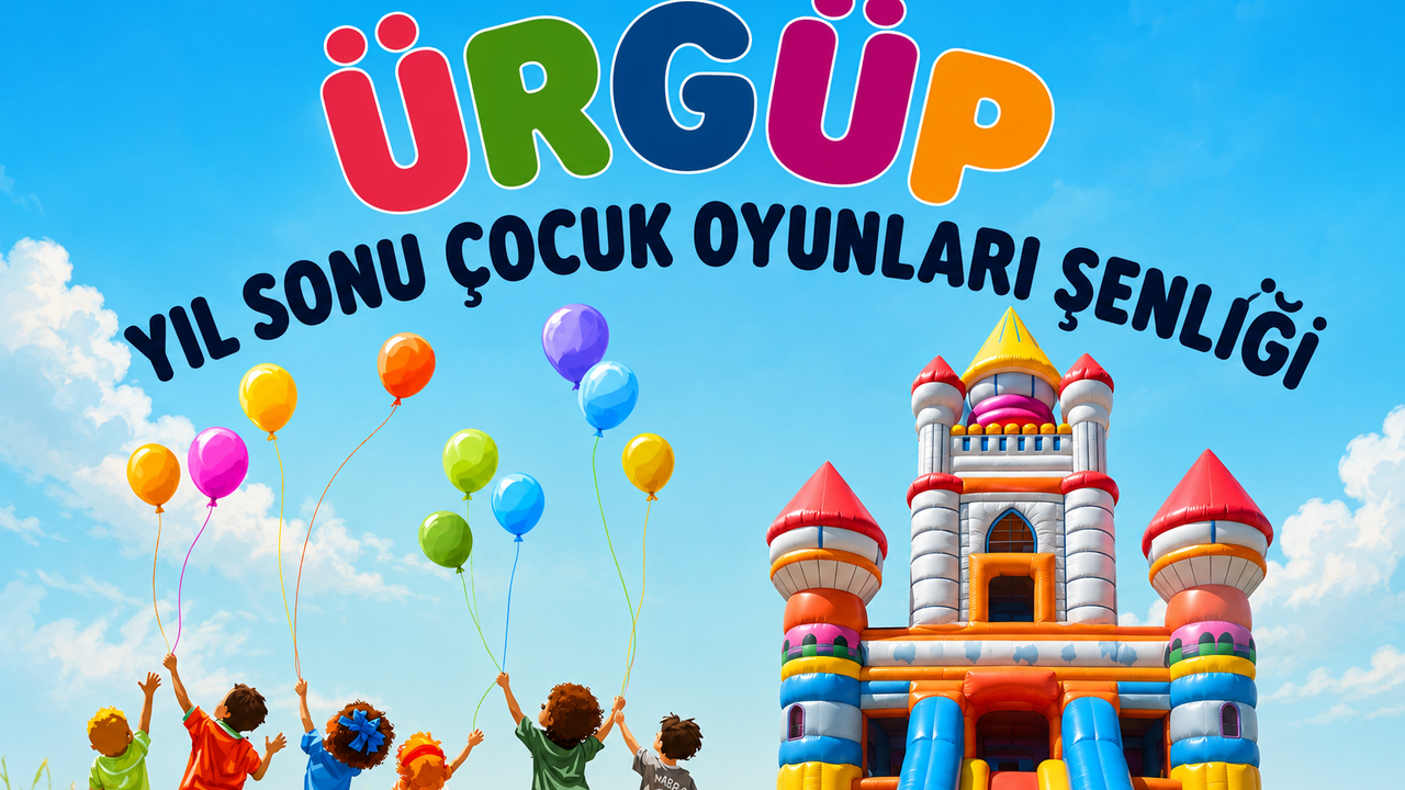 Ürgüp’te çocuklar için dev şenlik! Renkli oyunlar ve sürpriz