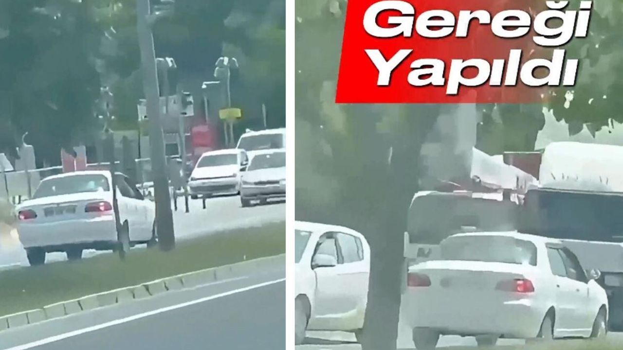 Kural ihlali pahalıya patladı! Ters giden sürücüye
