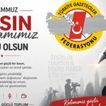 "Hakikatin peşinden koşan tüm meslektaşlarımızın mücadele günü kutlu olsun"