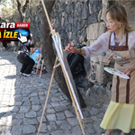 17 ressam Nevşehir Kalesi’nde Kapadokya’yı tuvale taşıdı