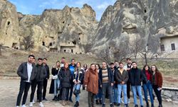 Dersi Göreme Açık Hava Müzesi’nde yaptılar