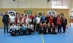 Okul sporları yıldızlar dart müsabakaları sona erdi