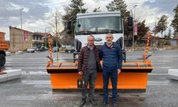 Hacıbektaş Belediyesine yeni kar küreme aracı