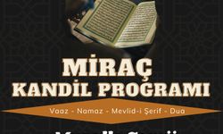 Miraç Kandili programı Musalla Camiinde