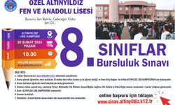 Altınyıldız’da 8. sınıf bursluluk sınavı