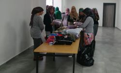El emeği, göz nuru örgüler depremzedelere hediye edildi