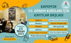 KAPEM’de 53. dönem kursları için kayıtlar başladı