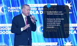 Cumhurbaşkanı Erdoğan: Yükseköğrenimdeki gençlerimize cep telefonu ve bilgisayar ediniminde vergi muafiyeti sağlayacağız