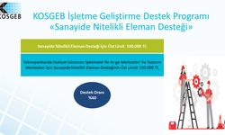 KOSGEB Sanayide Nitelikli Eleman Desteği uygulamaya alındı