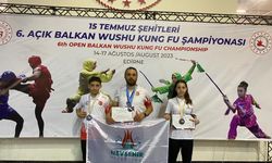 Genç sporcular Açık Balkan Wushu Kung Fu Şampiyonası’ndan madalyalarla dönüyor