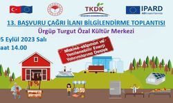 Ürgüp’te 13. Çağrı İlanı Bilgilendirme Toplantısı yapılacak