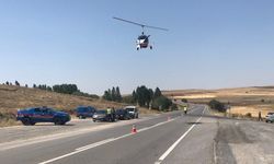 Cayrokopter ile havadan trafik denetimi yapıldı