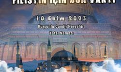 Nevşehir Filistin için camide bir araya gelecek