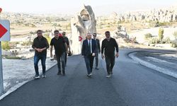 Vali Fidan Ortahisar – Göreme yolunda incelemelerde bulundu
