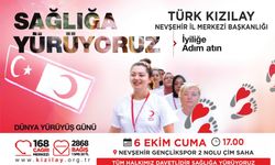 Türk Kızılay Nevşehir İl Başkanlığı sağlık için yürüyor
