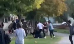 Öğrenciler saç baş birbirine girdi (video)