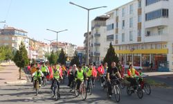 Gülşehir'de 100 bisikletle coşkulu 100. yıl kutlaması