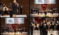 Bahçeşehir Koleji Ortaokul öğrencileri Atatürk’ü andı