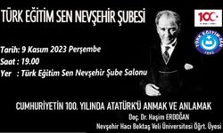 TES’ten Atatürk’ü Anmak ve Anlamak Konferansı’na davet