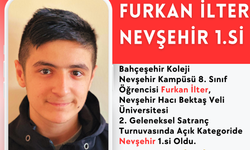 Bahçeşehir Koleji öğrencisi Nevşehir birincisi oldu