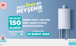 Nevşehir Belediyesinden kombi ve doğalgaz tesisat desteği