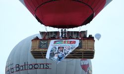 Sıcak hava balonları Filistin’de ölen gazeteciler için havalandı (video)
