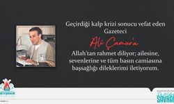 Başkan Savran’dan Gazeteci Ali Çamur için taziye mesajı