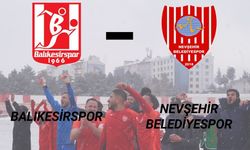 Nevşehir Belediyespor bugün Balıkesirspor ile karşılaşacak