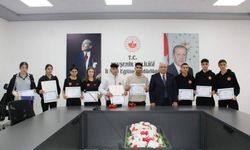 Nevşehir’i gururlandıran sporculara teşekkür belgesi