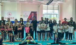 Okul Sporları Minikler ve Yıldızlar Cimnastik Müsabakaları sona erdi