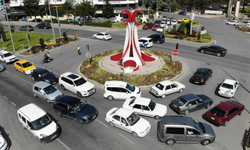 Nevşehir trafiğindeki araç sayısı 150 bini geçti