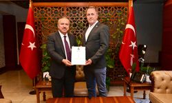 AJWA Otelleri Genel Müdürü Türk’ten Vali Fidan’a ziyaret