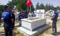 Şehit polis Patır mezarı başında anıldı