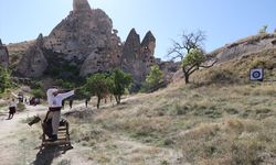 Kapadokya'nın eşsiz doğasında geleneksel okçuluk heyecanı