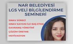 Nar Belediyesi’nden velilere özel seminer