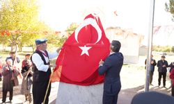 Köylülerin kendi imkânlarıyla yaptırdığı Atatürk büstü açıldı