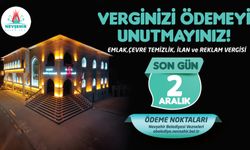 Nevşehir Belediyesinden vergi ödeme hatırlatması