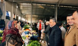 Özgün’den Gülşehir’in pazar esnafına ziyaret