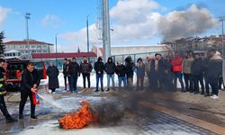 Personellere afet ve yangın eğitimi verildi